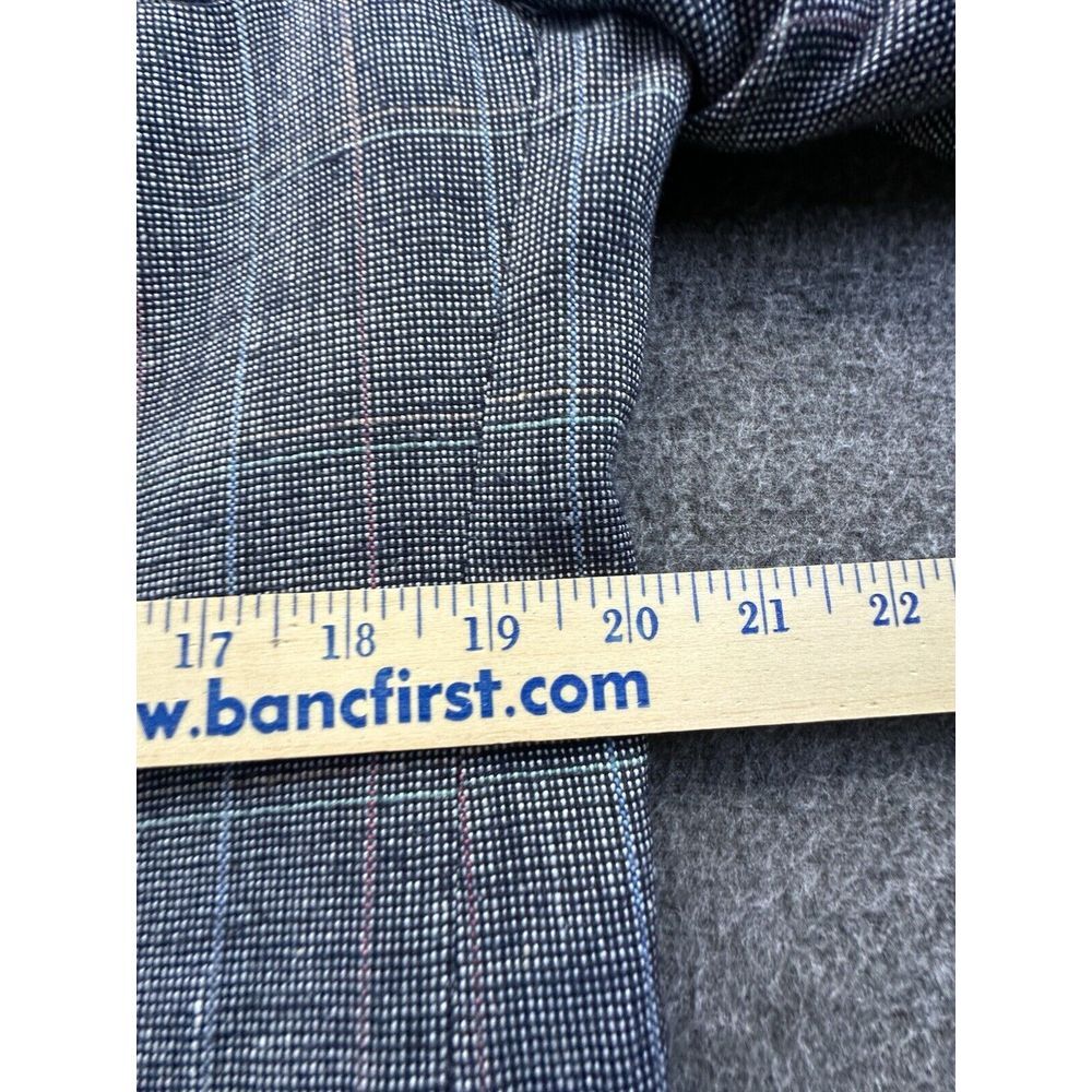 Cricketeer Blazer Mens 40" Black Checkered Tweed Pockets Suit Jacket Sports‎ - Picture 6 of 12